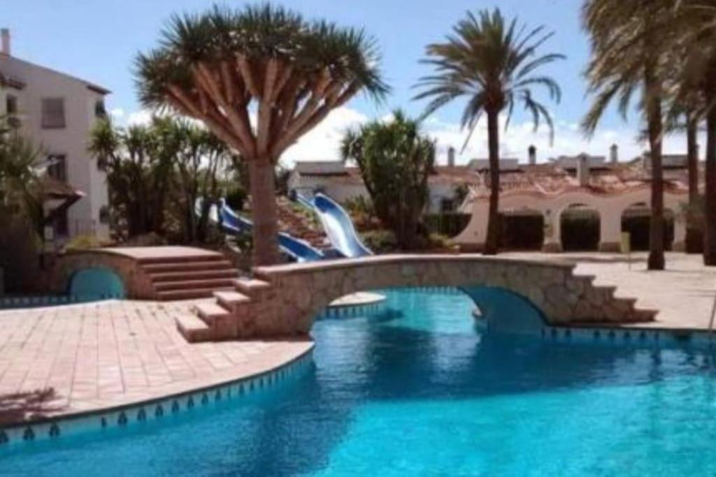 Appartamento En Denia, Urbanizacion El Palmar Con Piscina, Toboganes Y Chiringuito Esterno foto